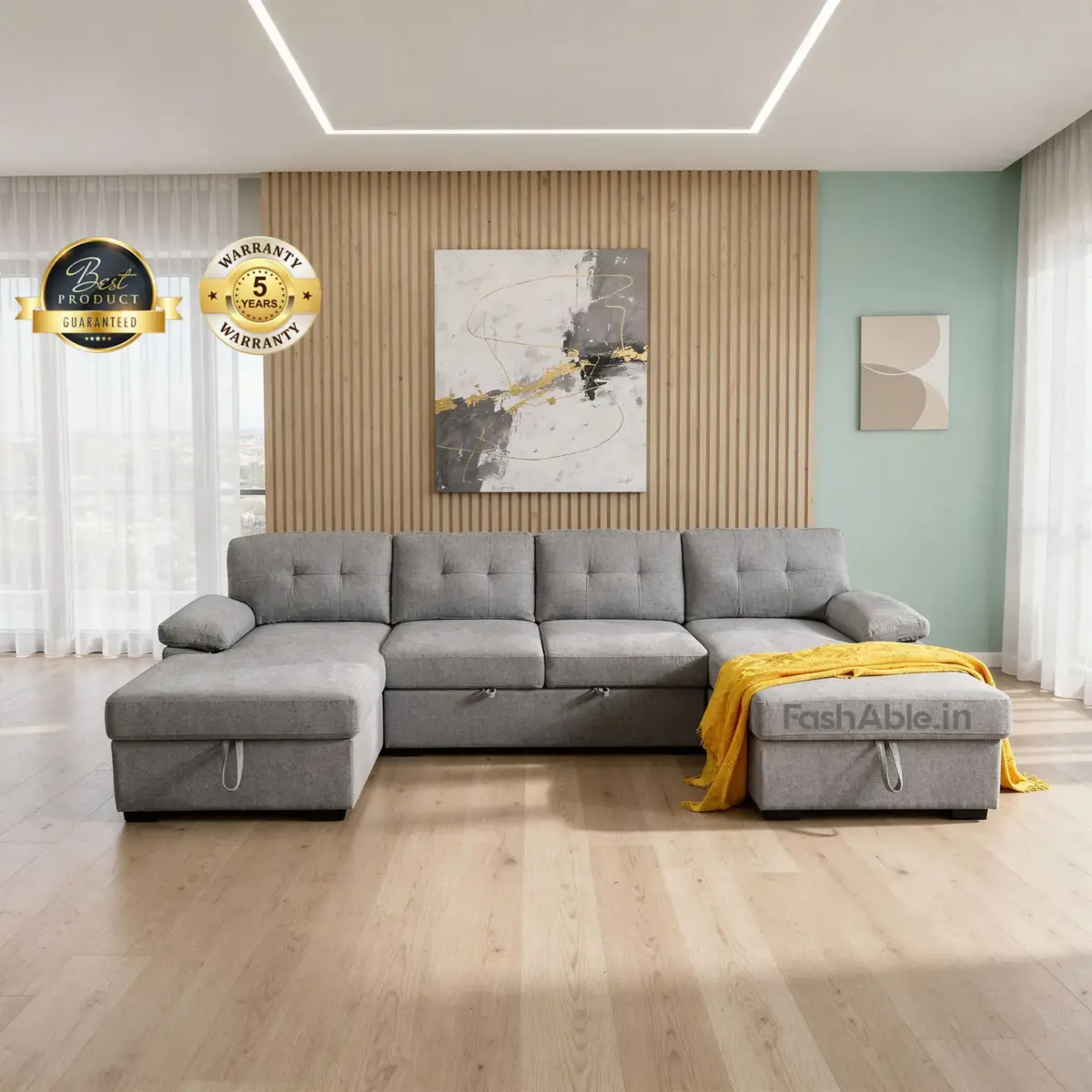 Corthaven Corner Sofa Lgrey (8)