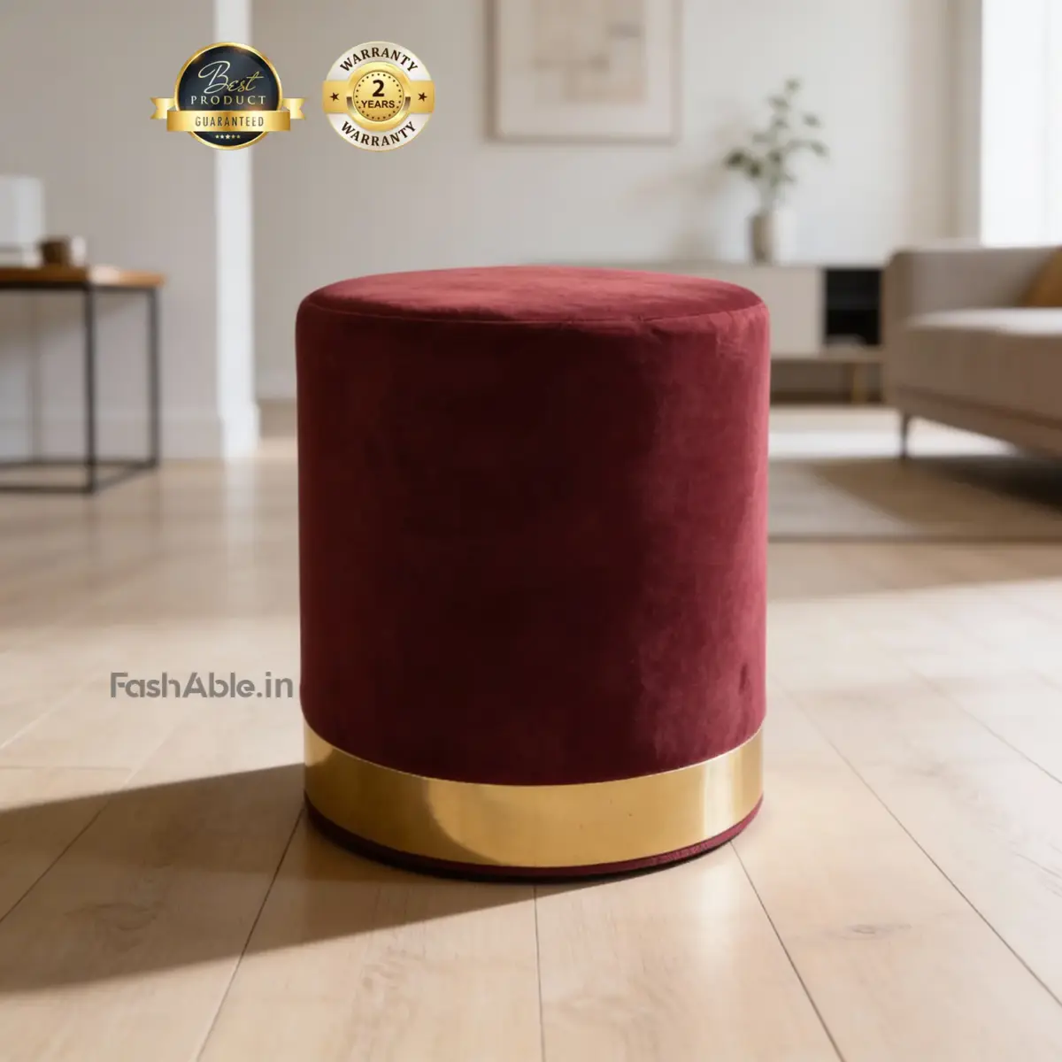 Cotswold ottoman Red (1)