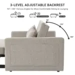 CoziRest Sofa CumBed LightGry (17)