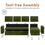 Eclisse Sofa Green (8)