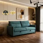 Everdon Sofa CumBed Green (1)