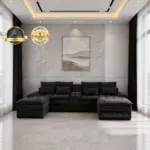 Everleigh Chaises Sofa Blk (1)