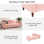 Lancaster Sofa-CumBed Pnk (5)
