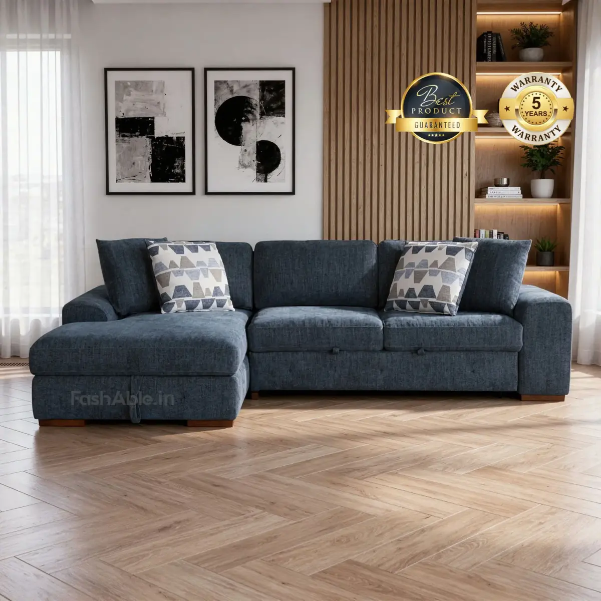 LoftLegacy RHS Sofa Blue (1)