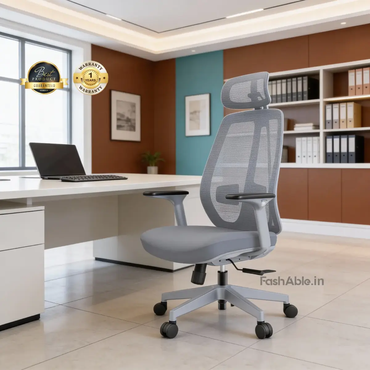 Miyabi Office Chair Gry (1)