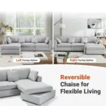 Monarch LHS Sofa Lgrey (6)