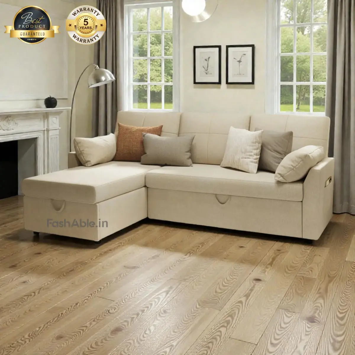 Napster Sofa-CumBed Beige (3)