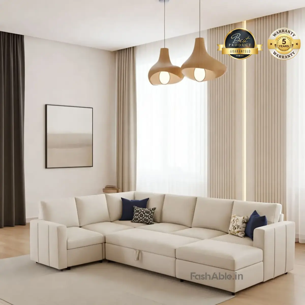 Scroftley Sofa Beige (2)