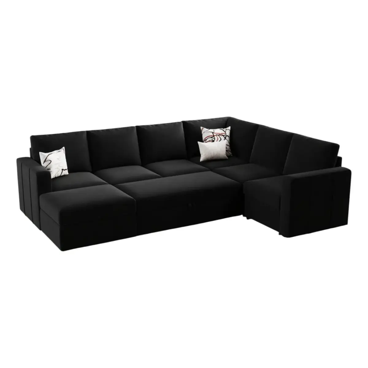 Scroftley Sofa Blk (1)