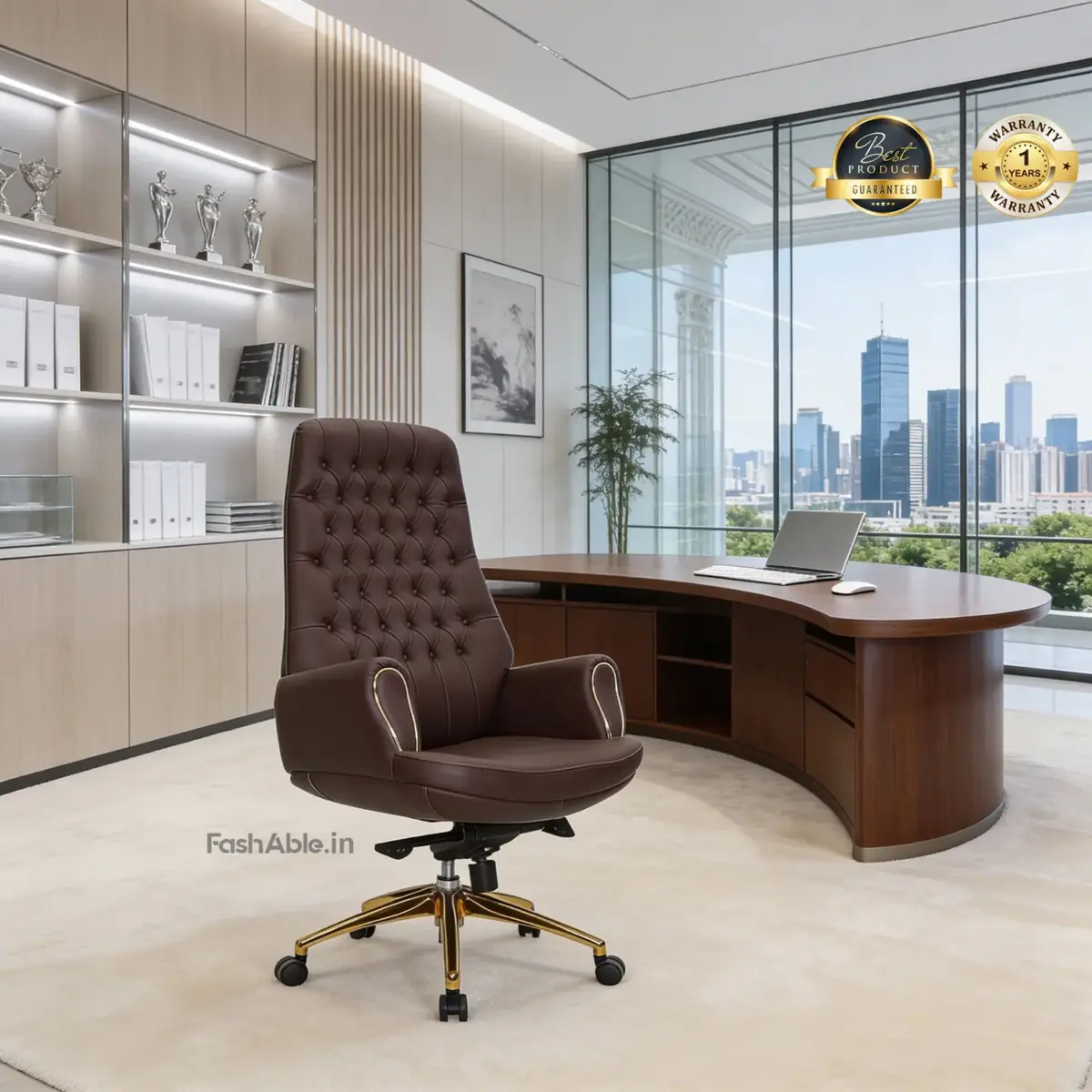 Shanks Prime Office Chair Brn (1)