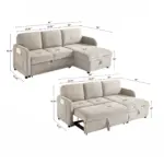 Spaceza Sofa CumBed orng (1)