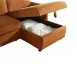 Spaceza Sofa CumBed orng (4)