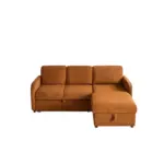Spaceza Sofa CumBed orng (5)
