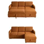 Spaceza Sofa CumBed orng (6)