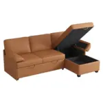 Triventa Sofa LHS Brown (1)