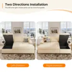 Triventa Sofa RHS Beige (7)