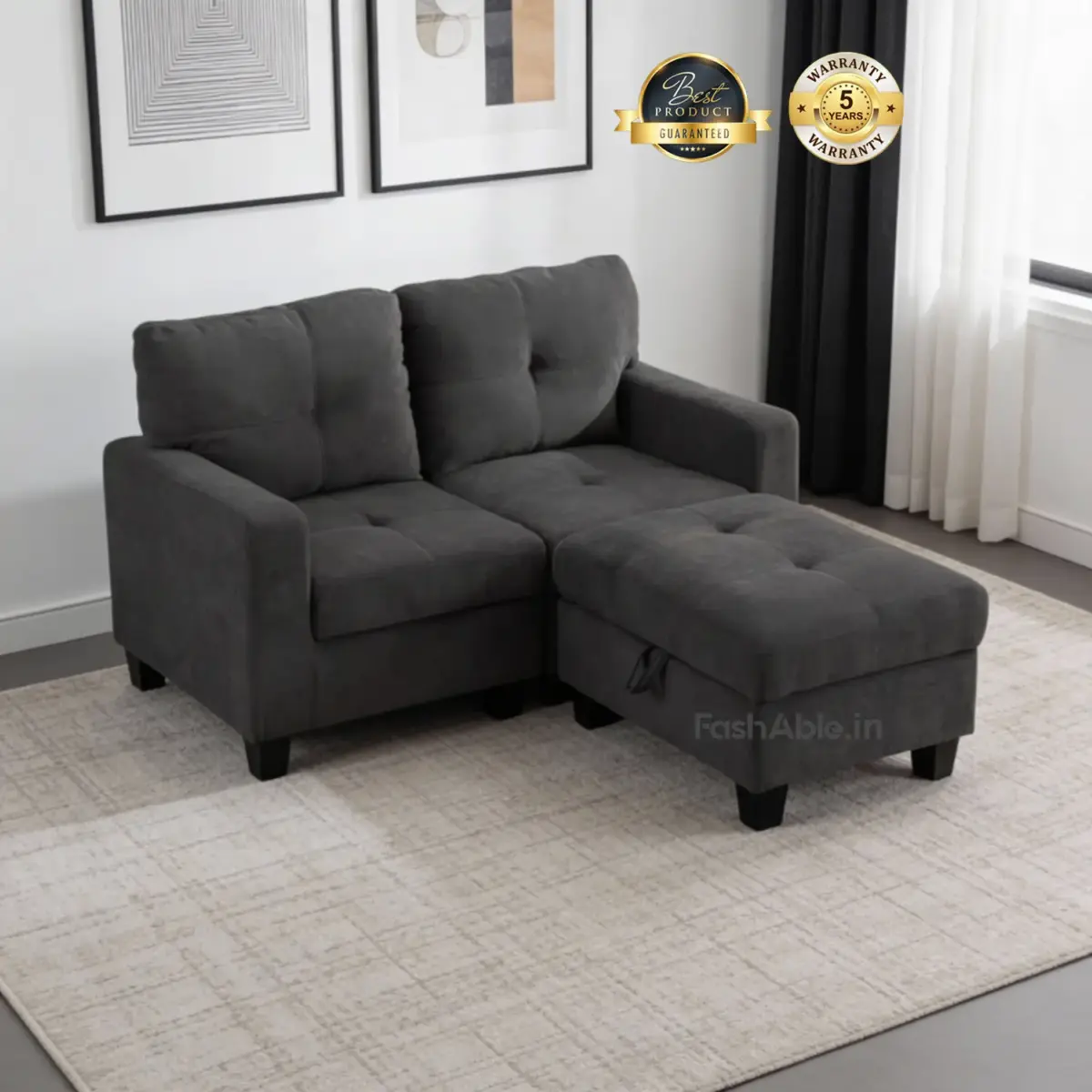 TwinForm Cum Bed Grey (8)