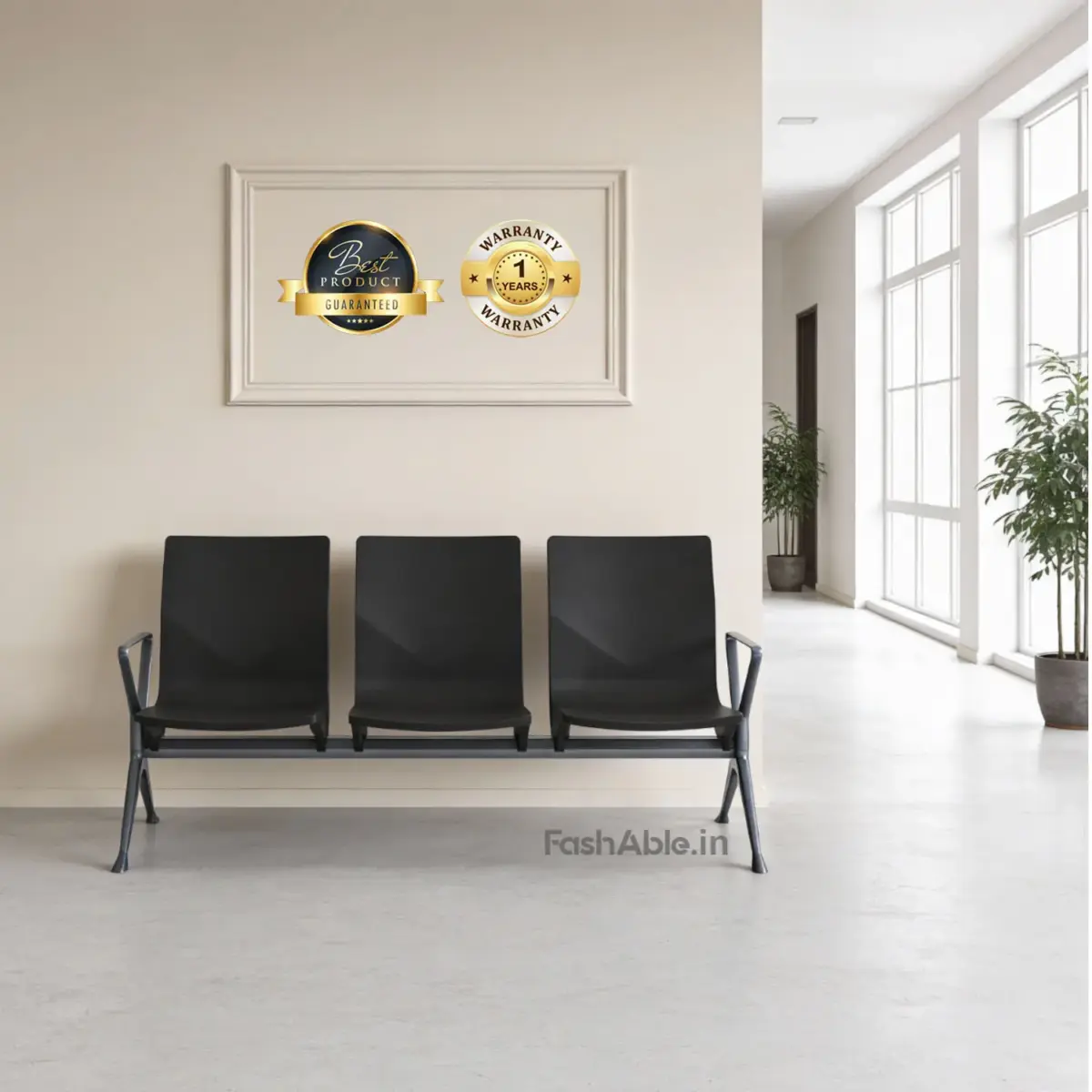 WaitMate Visitor Chair Color Blk (1)