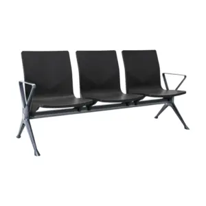 WaitMate Steel Chair 3 Seater For Public Seating