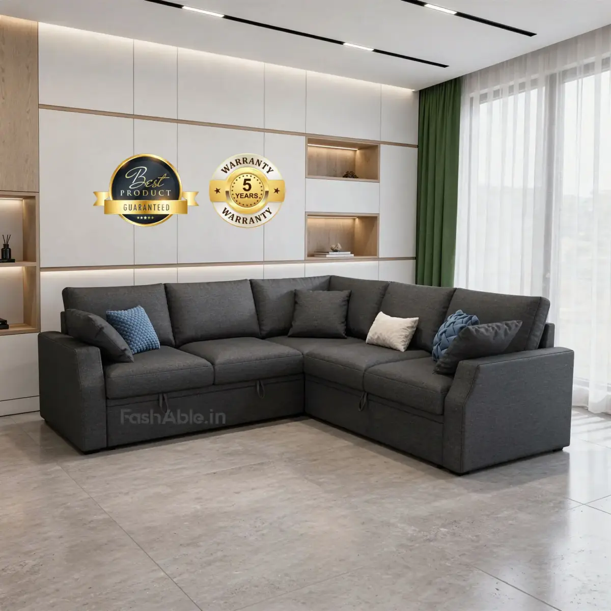 Wynora Corner Sofa Dgrey (2)