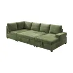 Yunex Corner Sofa CumBed Grn (3)