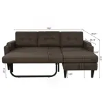 Albion Sofa CumBed bron (12)