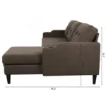 Albion Sofa CumBed bron (3)