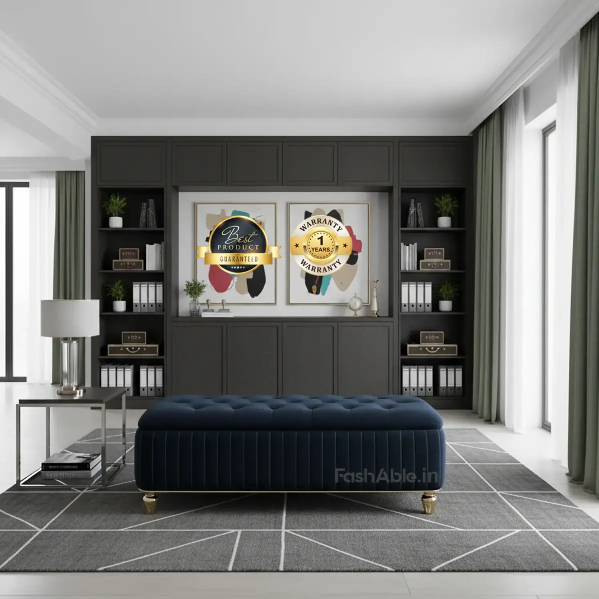 Benchlet Ottoman Color Blk (1)