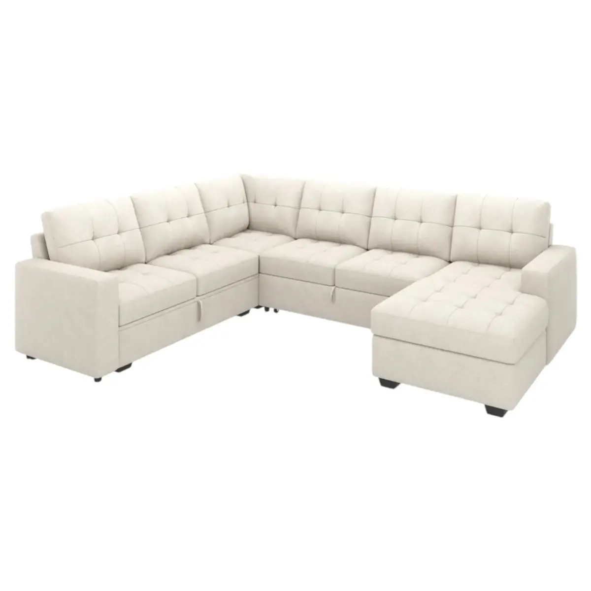 Compactra lhs Corner Sofa beige (5)