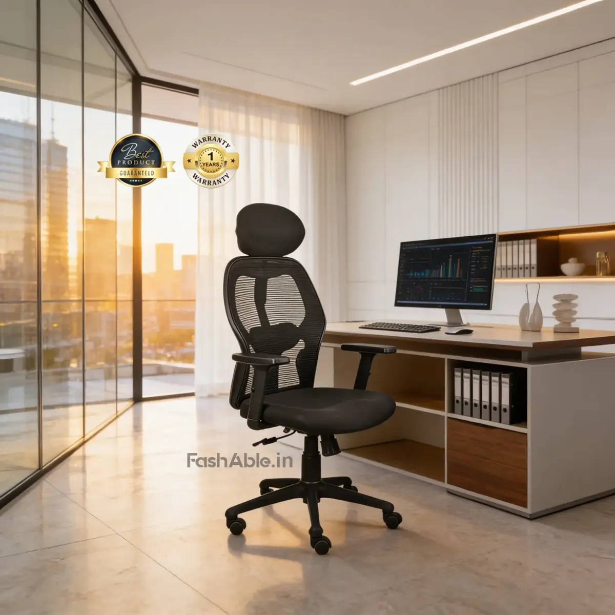 Cradle Office Blk Chair (2)