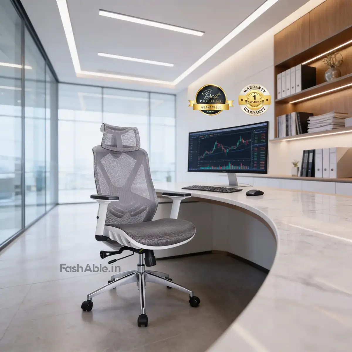 Cross Office Chair Hb Wht (1)