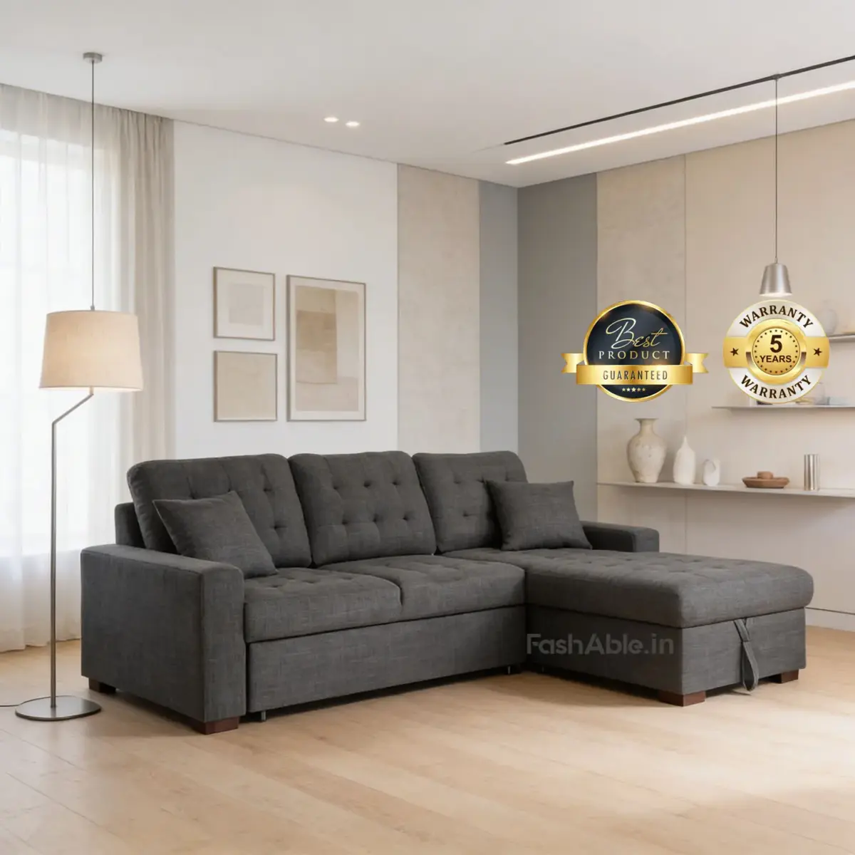 Dynamiz LHS Sofa-CumBed Dgrey (3)