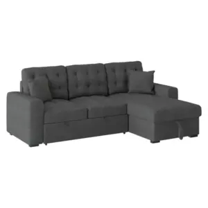 Dynamiz L Shape LHS Chaise Sofa CumBed 87"