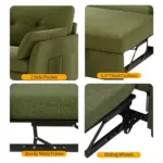 Edenley Sofa-CumBed Green (4)