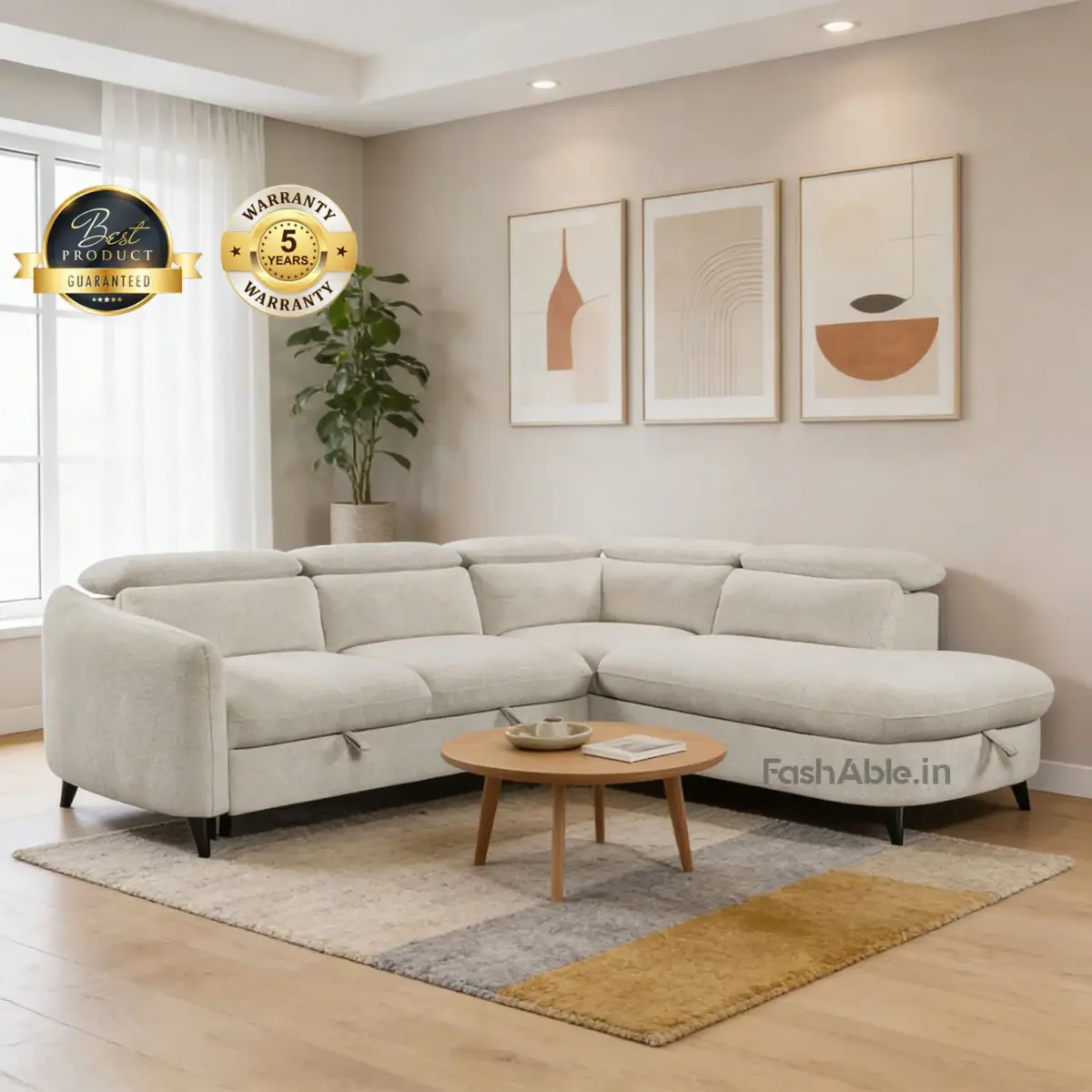 Grandeur LHS Sofa CumBed – Completed (3)