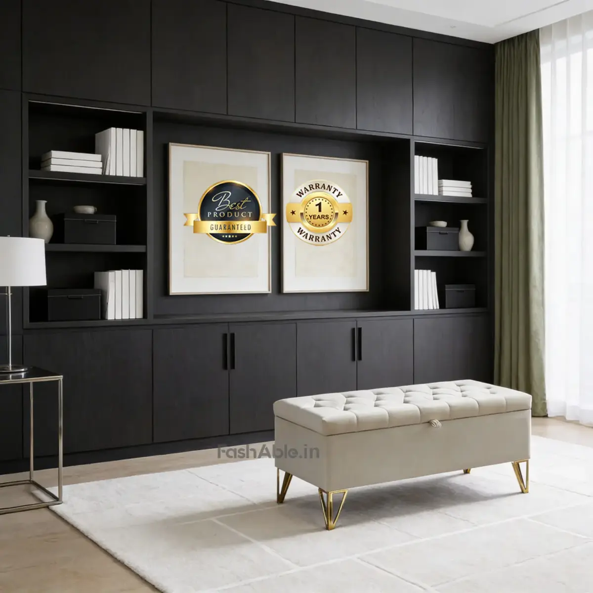 Kneeler Ottoman Beige (1)