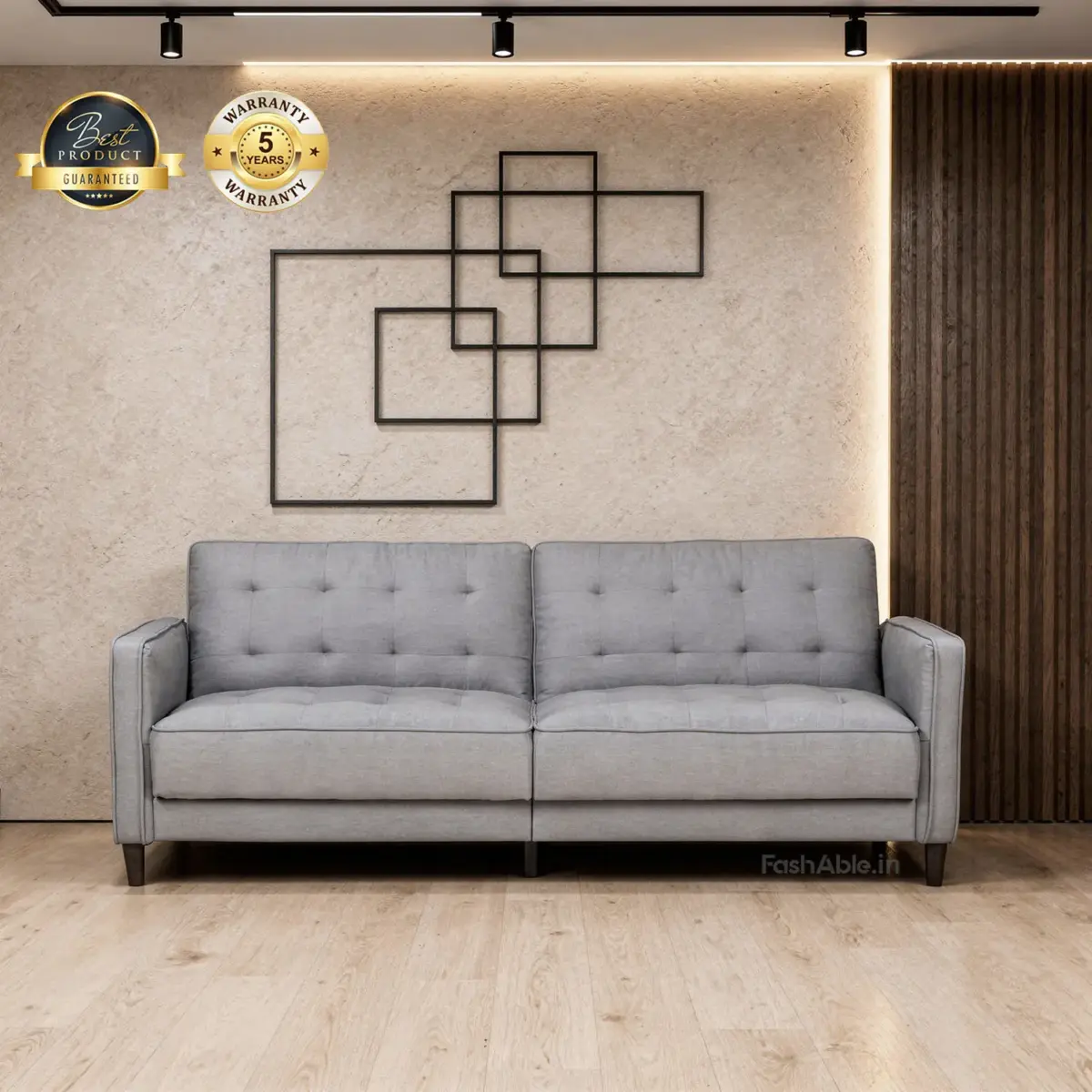 Lounza Sofa CumBed gry (7)