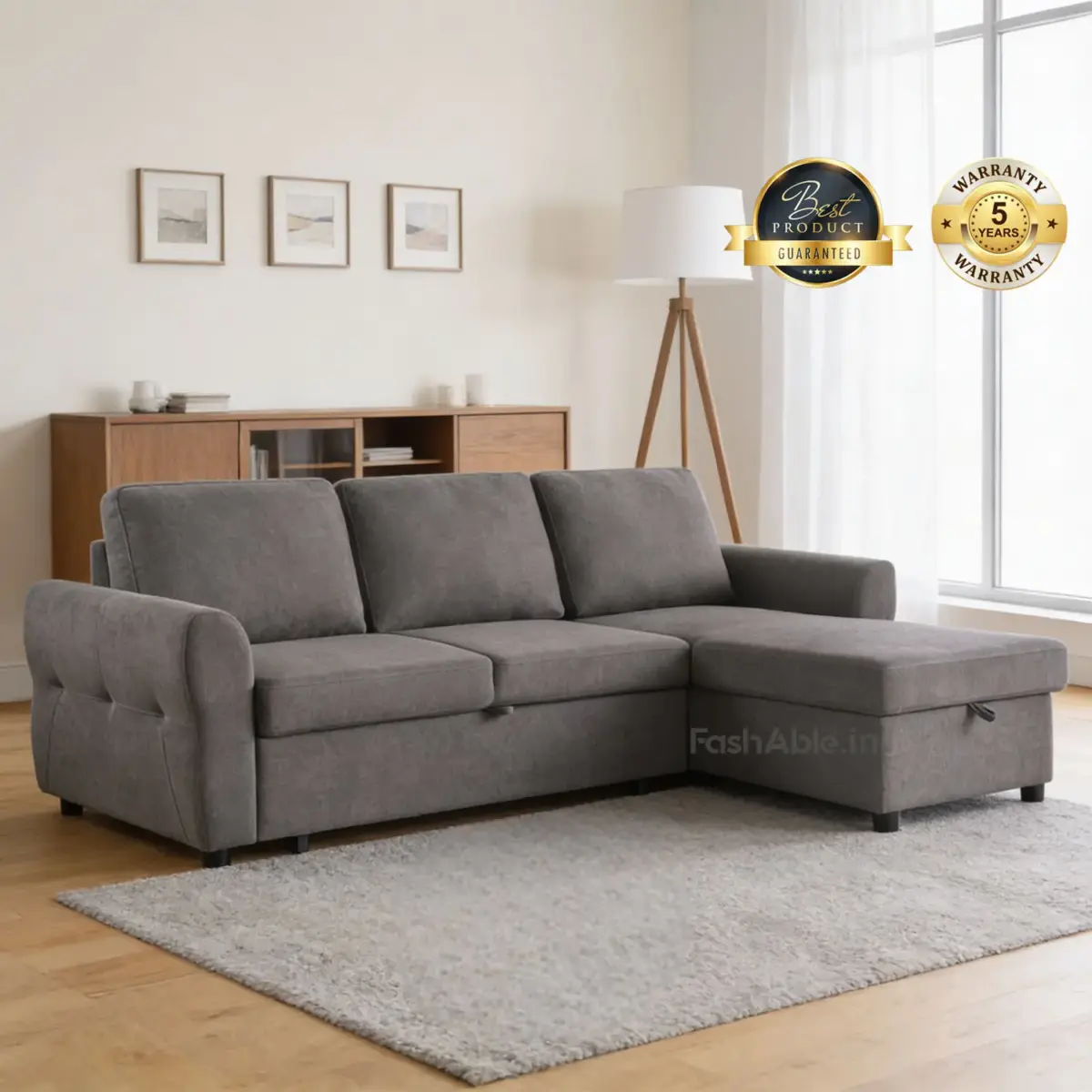 Morbidoh Sofa-CumBed Grey (2)