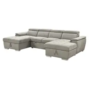 Noctara L Shape Chaises Sofa CumBed 121″