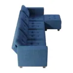 Plushoria LHS Sofa CumBed Mblue (11)