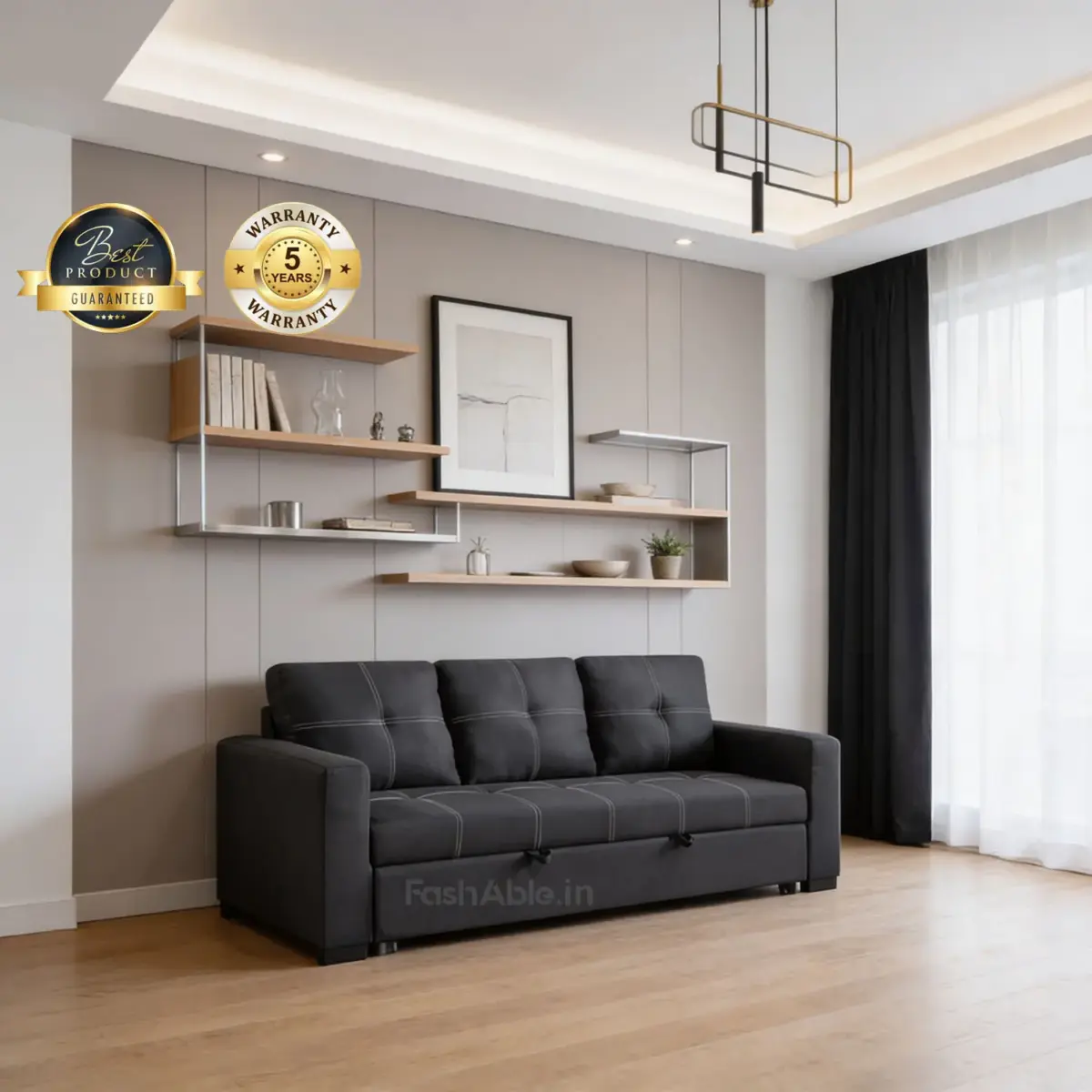 Radcliffe Sofa-CumBed Blue (2)