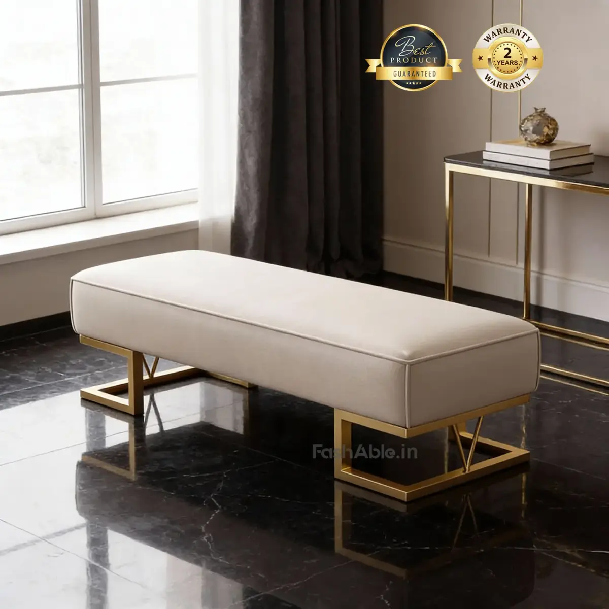 Sloan Ottoman Wht (1)