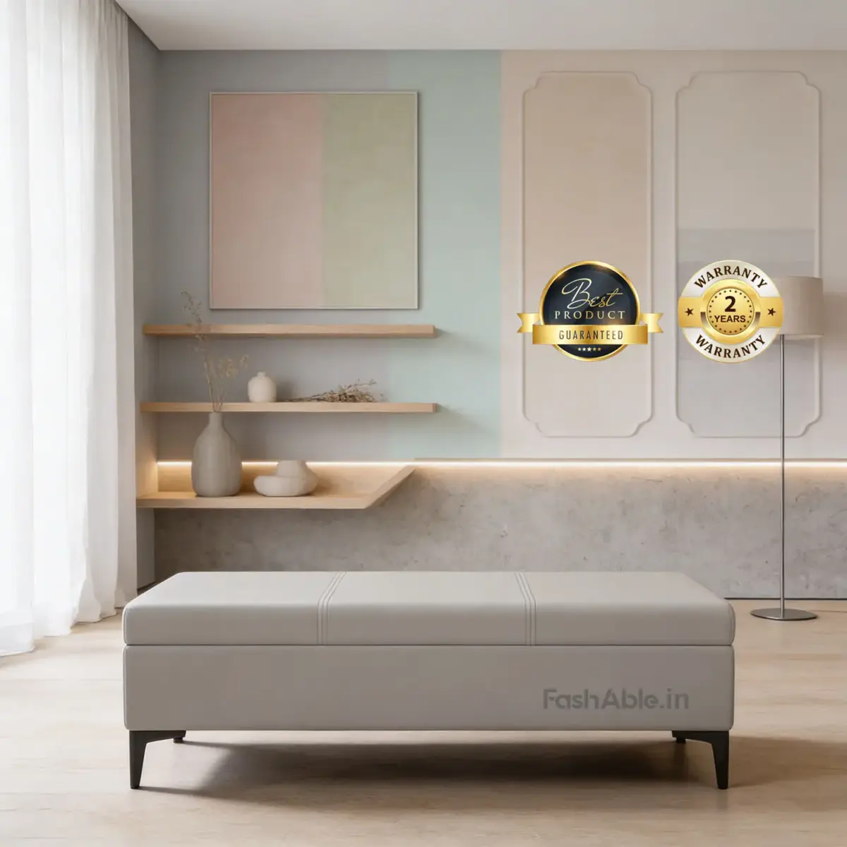 Victorian Ottoman Grey 10 (2)