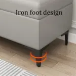 Victorian Ottoman Grey (6)