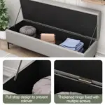 Victorian Ottoman Grey (7)