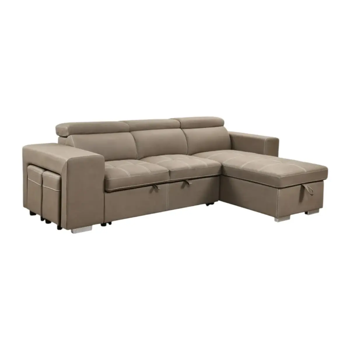 Whitmore LHS SofaCumBed Lbrown (4)