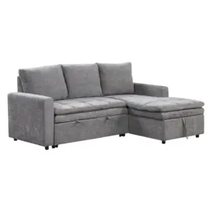 Yorkshire L-Shaped Couch LHS Chaise Sofa CumBed 82"