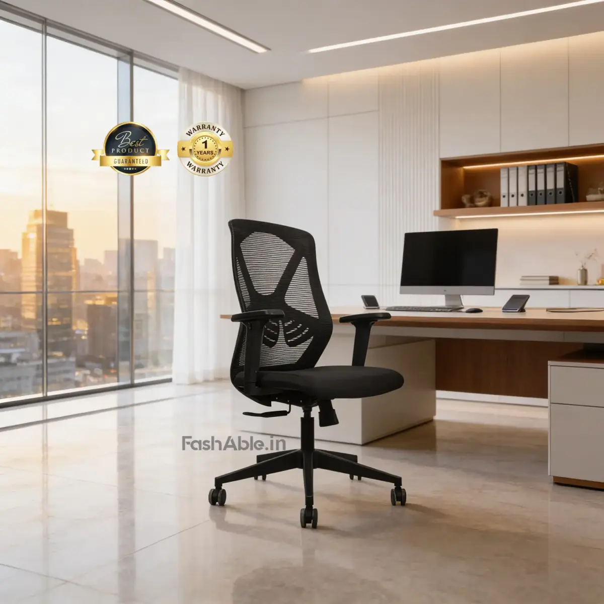 Zayden Office Chair lb Blk main