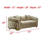 2 seater size chart
