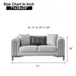 2 seater size chart
